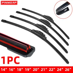 Limpiaparabrisas delantero universal J‑hook de goma para coche