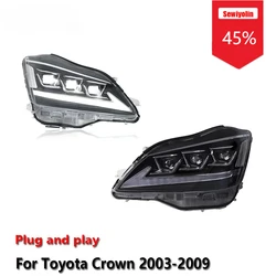Sewiyolin conjunto faros LED Toyota Crown 2003-2009 DRL y antiniebla