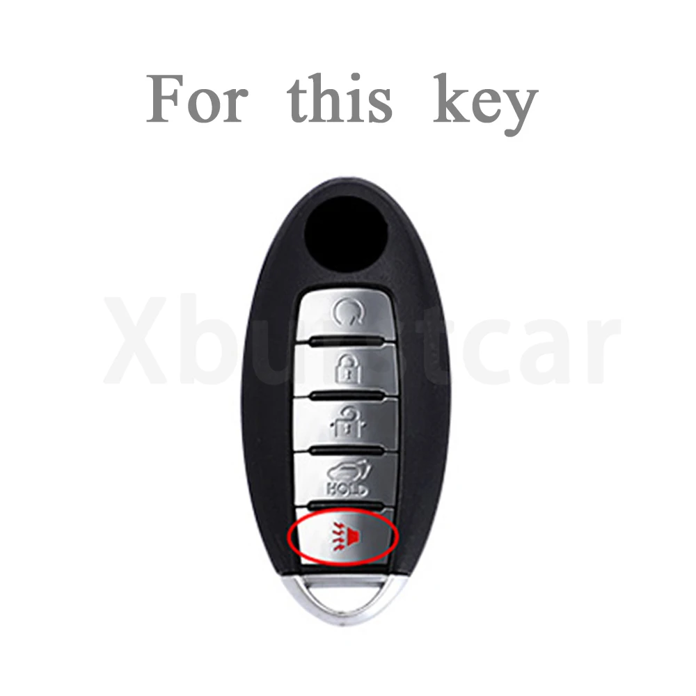 Funda de TPU para llave Nissan con cinco botones