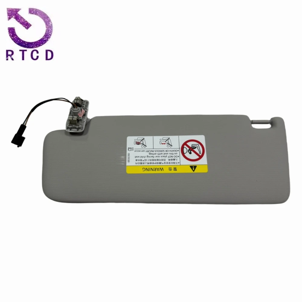 Espejo de maquillaje parasol gris (vista del producto)