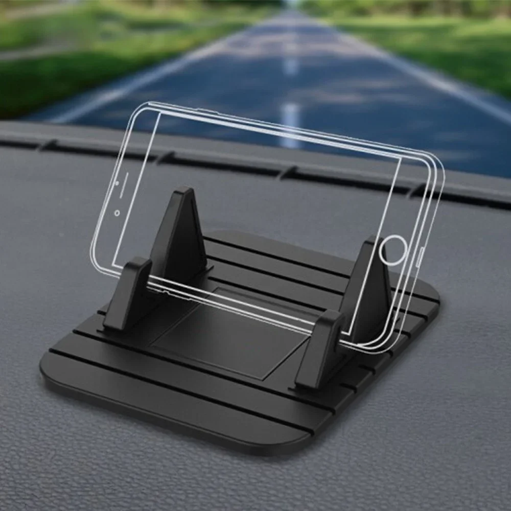 Soporte antideslizante de silicona para móvil de coche, salpicadero