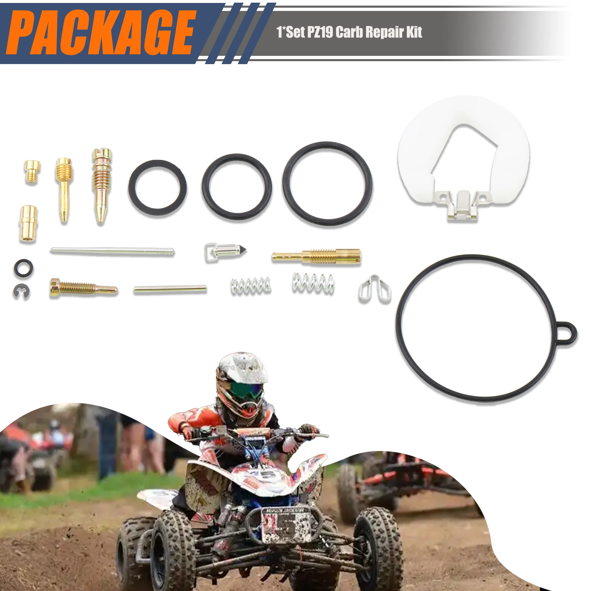 Kit reparación carburador PZ19 para moto, quad y ATV - imagen 4