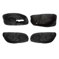 4pcs Black-red line