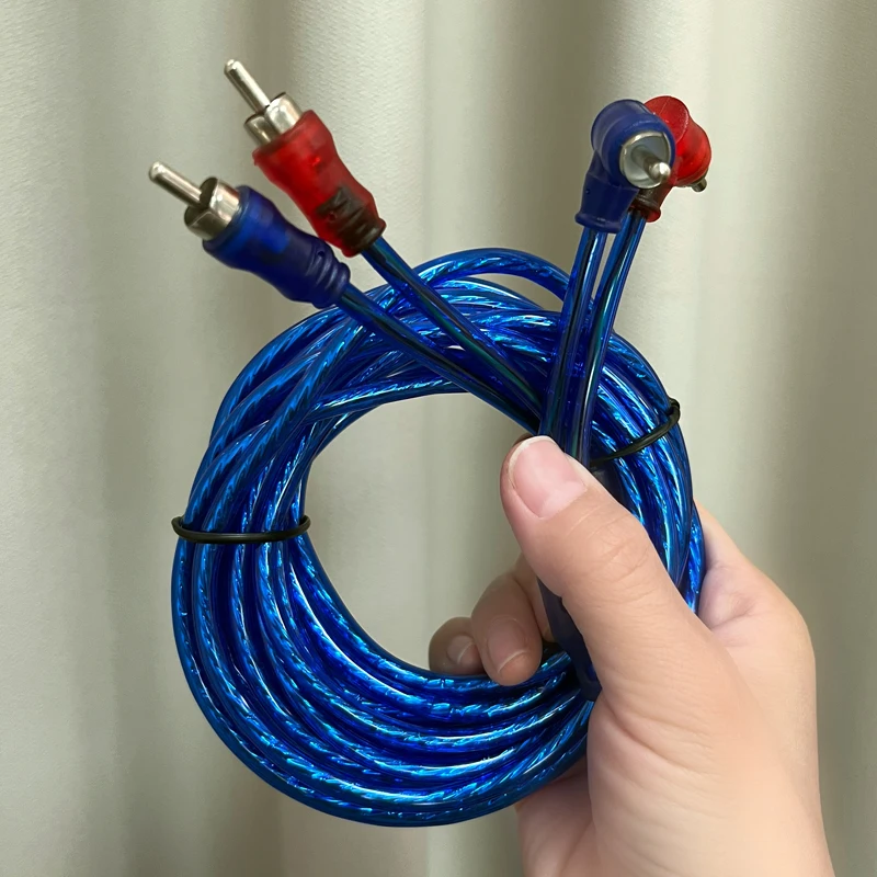 Cable RCA para amplificador de coche de cobre – audio estéreo - imagen 3