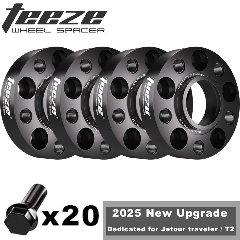 Separadores de rueda 25/30 mm 5x108, buje 60,1 mm para Chery Jetour T2 - imagen 2