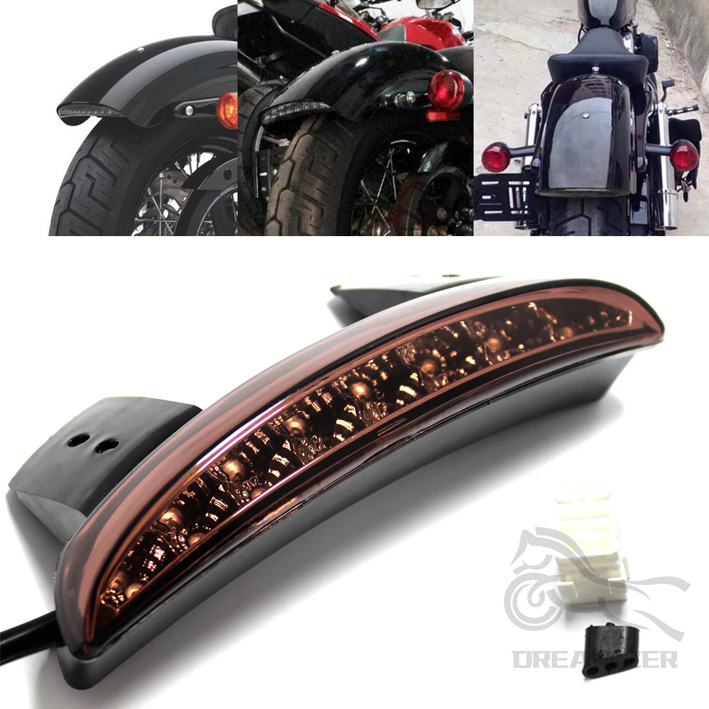 Guardabarros trasero con luz de freno LED – Harley Sportster 883 1200 - imagen 3