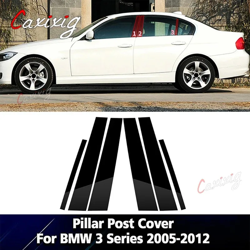 Molduras pilares B y C negro brillo BMW Serie 3 E90 2005-2012