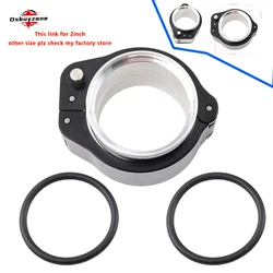 Tubo de escape rendimiento negro anodizado con abrazadera