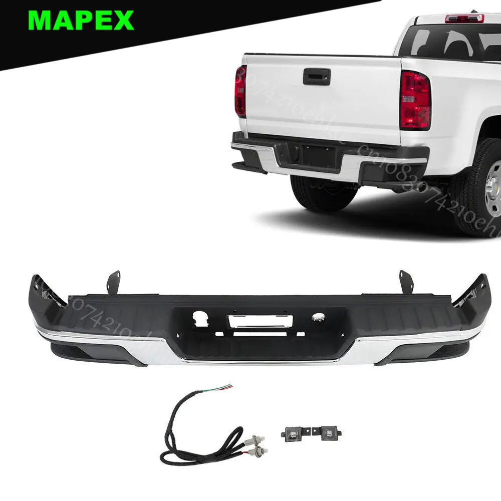 Protector cromado de parachoques para Chevrolet Colorado y GMC Canyon - imagen 2