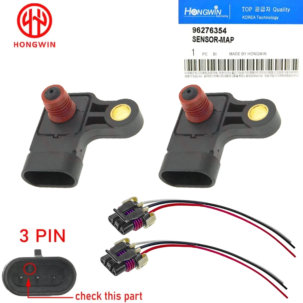 Sensor MAP 96276354 para Chevrolet Daewoo Lanos, Nubira y Rezzo 1.6-2.0L