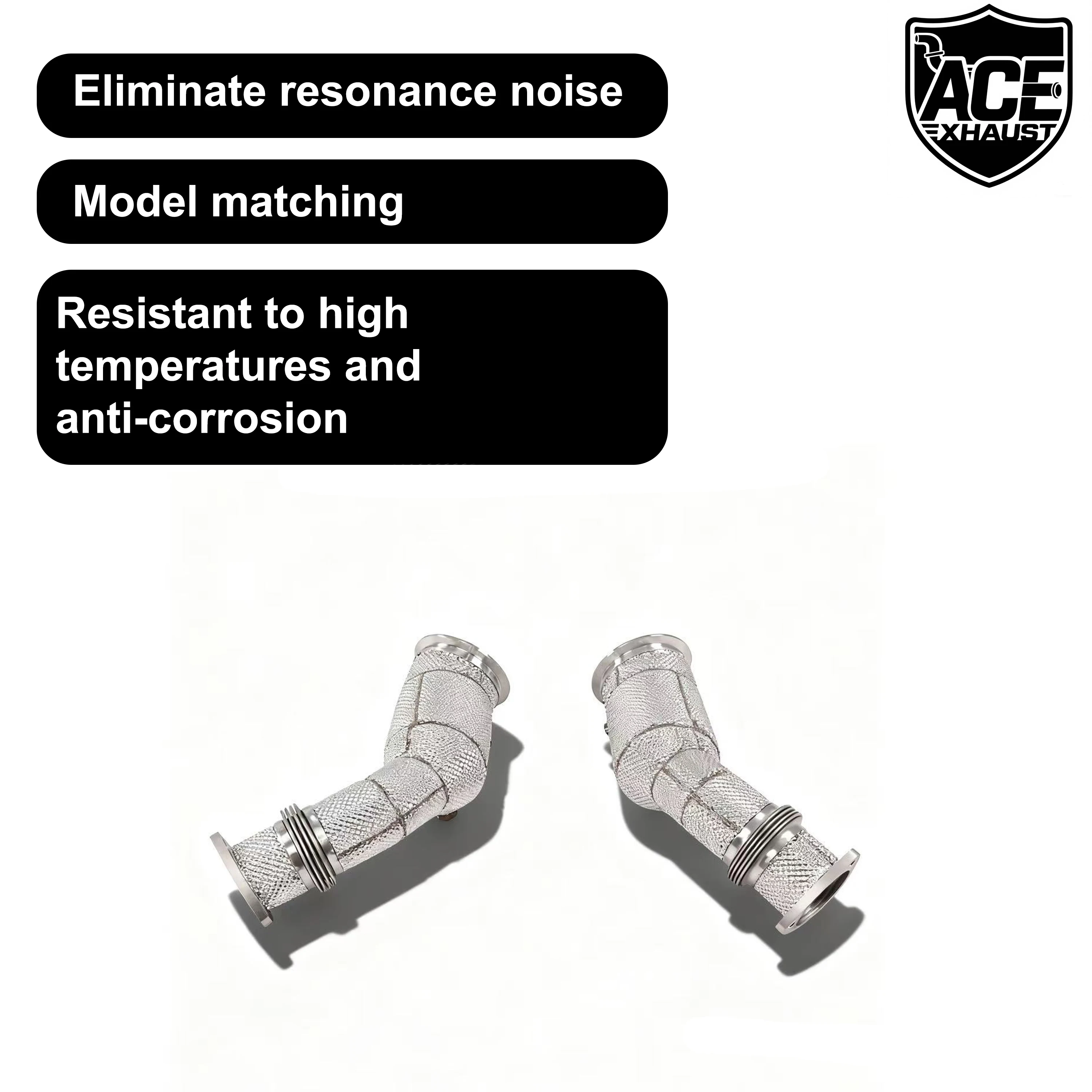 Downpipe ACE RVS Racing con escudo térmico – Aston Martin DB11 5.2T - imagen 4