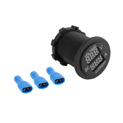 Voltímetro digital LED dual con amperímetro para coche y moto