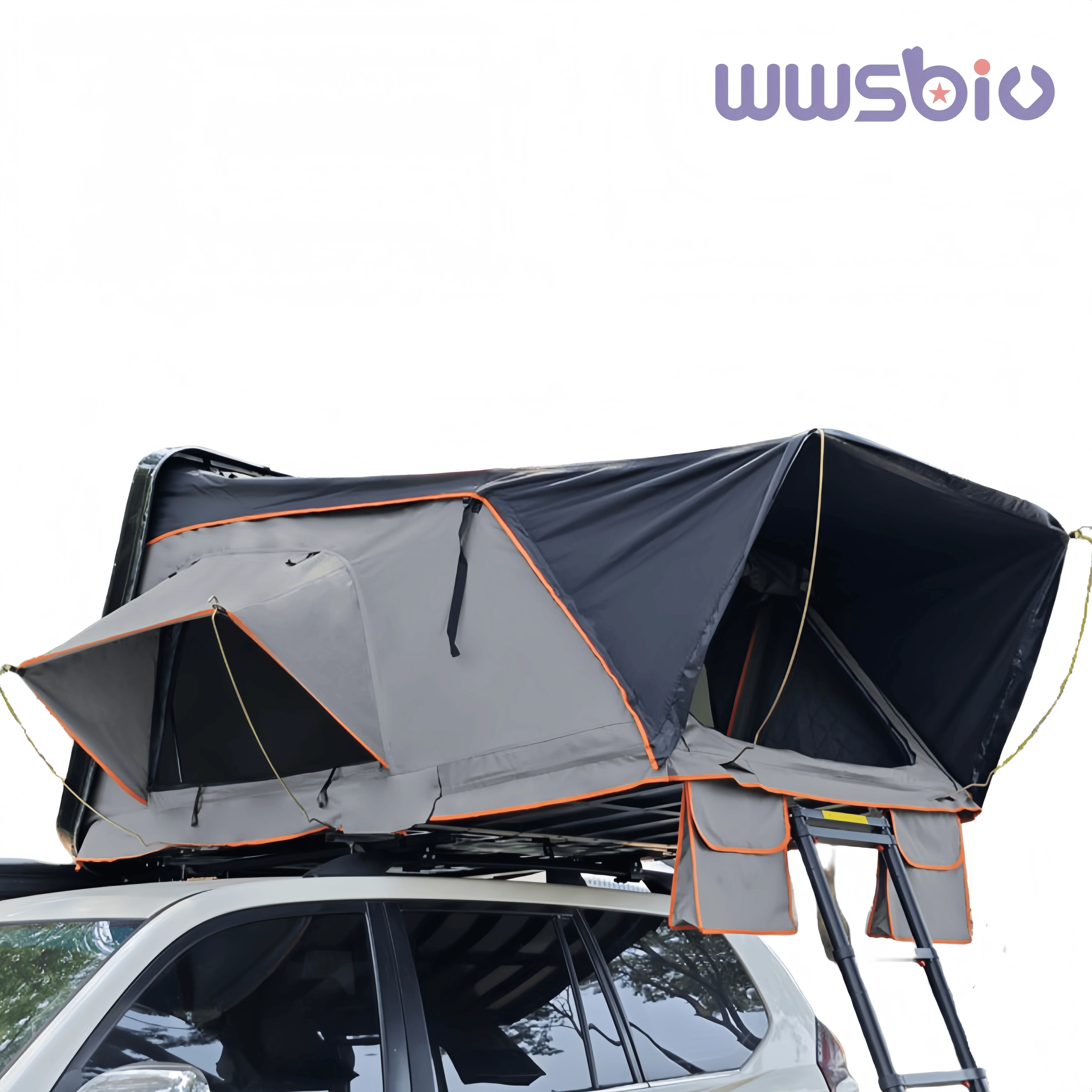 Tienda de techo rígida de ABS, plegable, para coche y camping - imagen 4