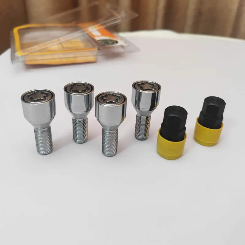 Kit tornillos antirrobo seguridad ruedas M12 M14 - juego acero