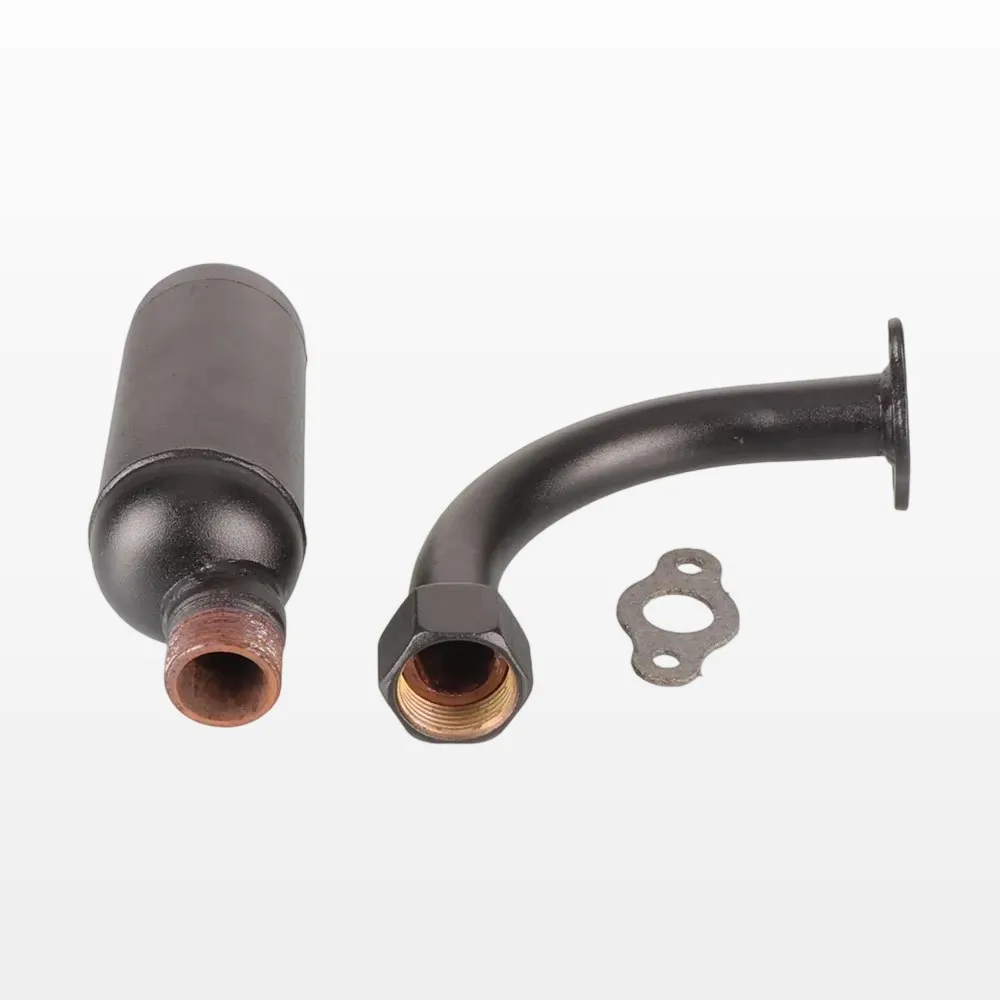 Tubo de escape con silenciador para minimoto y kart de 49-100 cc - imagen 3