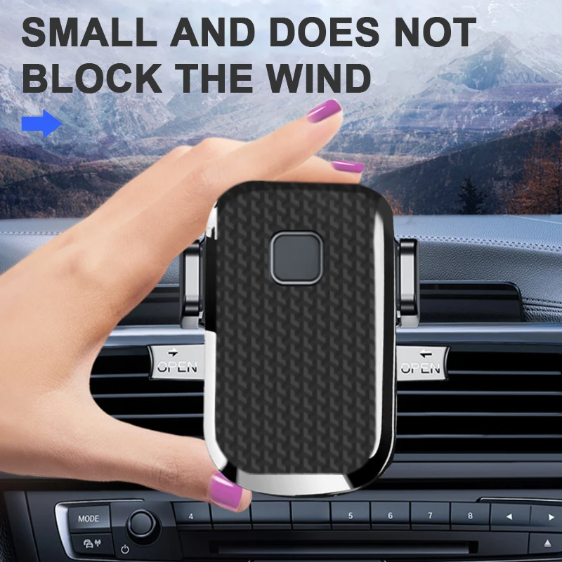 Soporte smartphone SEAMETAL con salida de aire – universal para coche - imagen 3