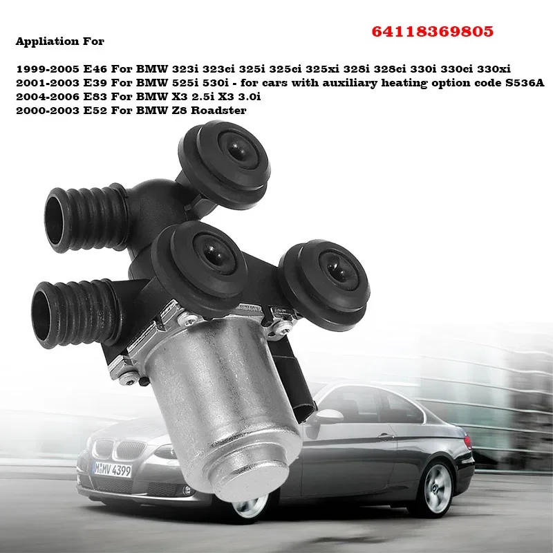 Válvula de calefacción BMW 64118369806 para E46, E39 y X3
