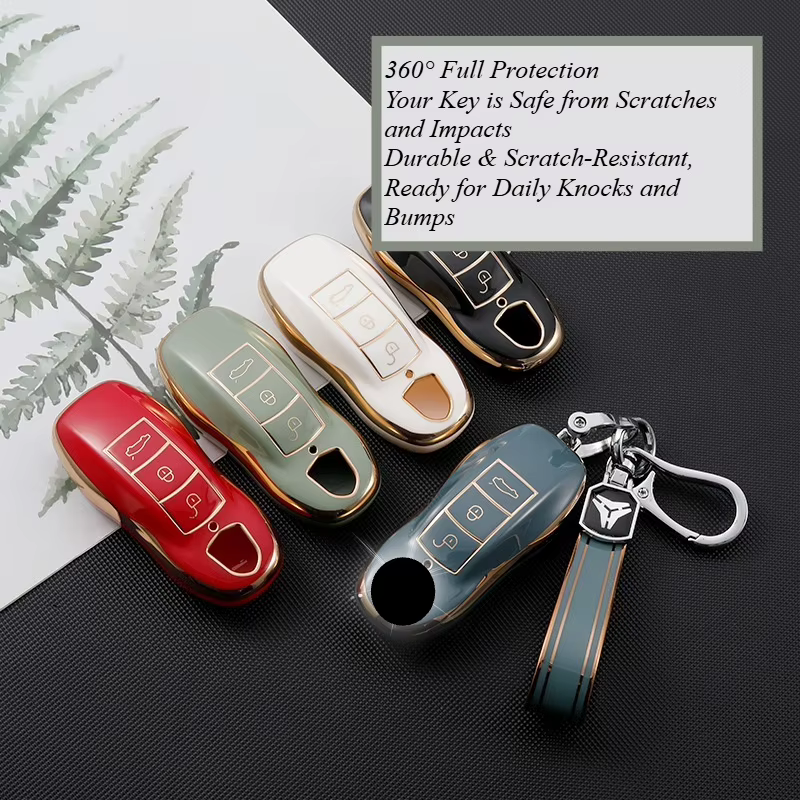 Funda de TPU para llave Porsche Panamera, Macan, 718, Taycan y 911