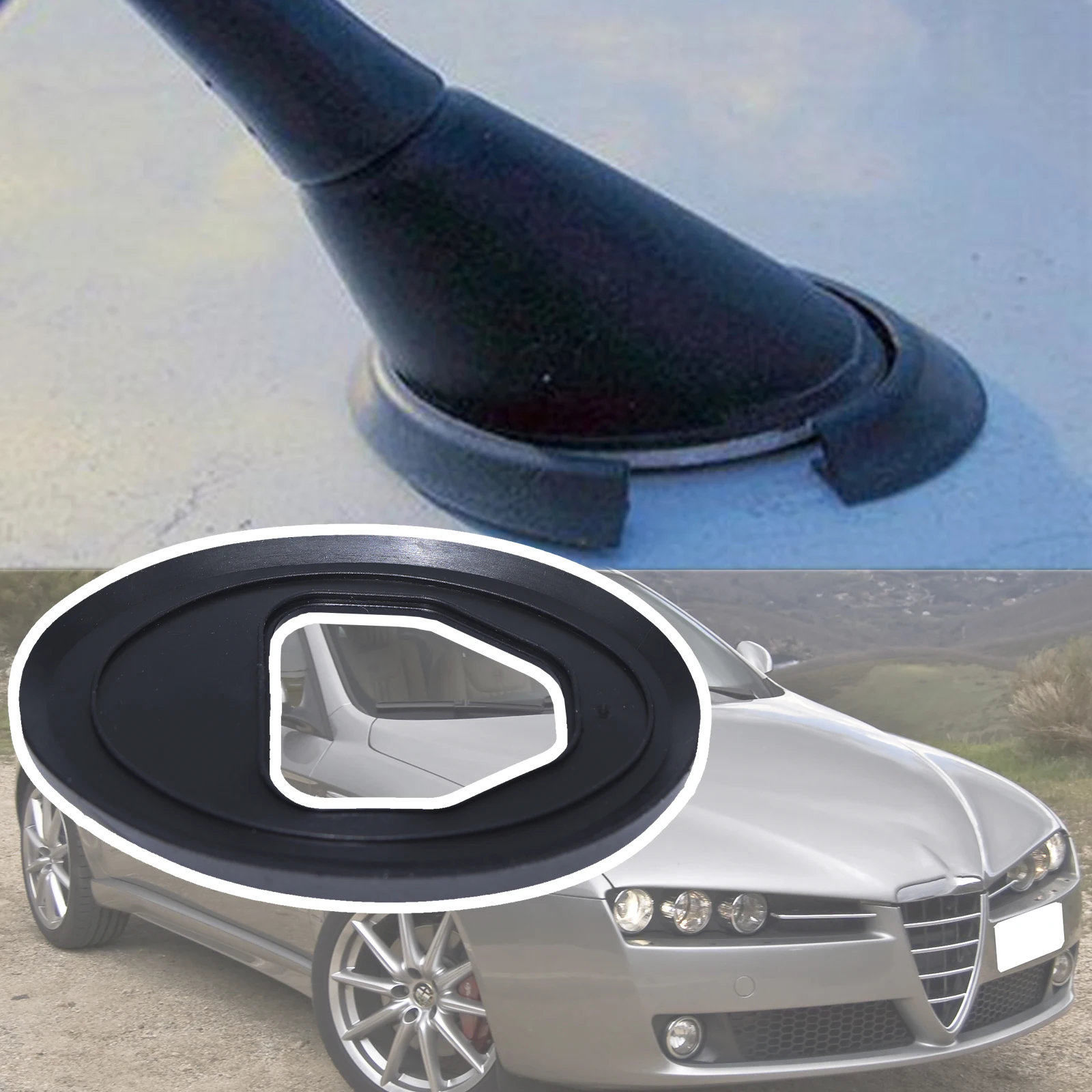 Antena látigo Alfa Romeo 159 Tipo 939 junta base goma 2004-2011
