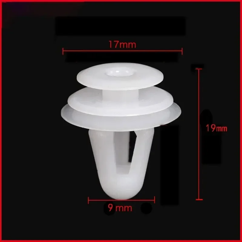 Clips de sujeción coche 9mm universales para parachoques y puertas - imagen 5
