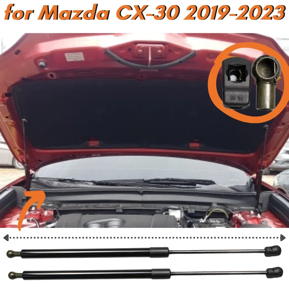 Barras gas capó fibra de carbono – Mazda CX-30 2019-2023