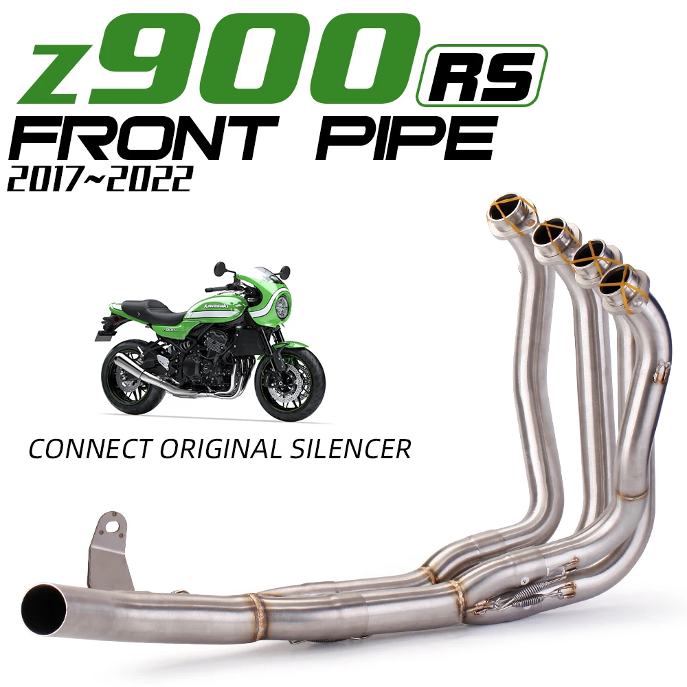 Escape Slip-On Kawasaki Z900 - tubo frontal y conexion original - imagen 2