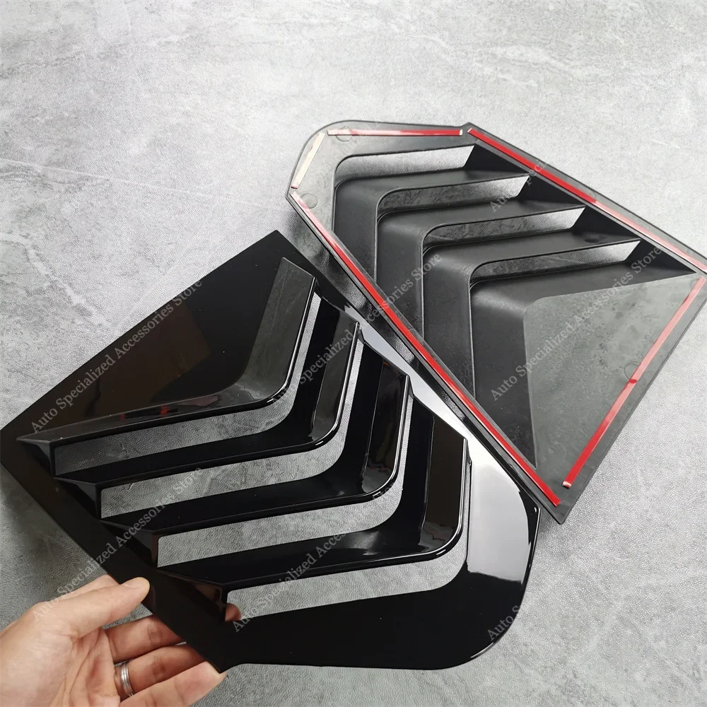 Persianas de ventana trasera brillantes para BMW F40 118i 120d 120i 128ti M135i 2019-2024, kits de carrocería de alerón de ventana triangular trasera - imagen 5