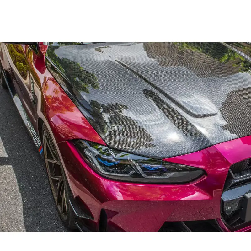 Ventilación frontal del capó en fibra de carbono para BMW M3 M4 G80 G82 - imagen 4