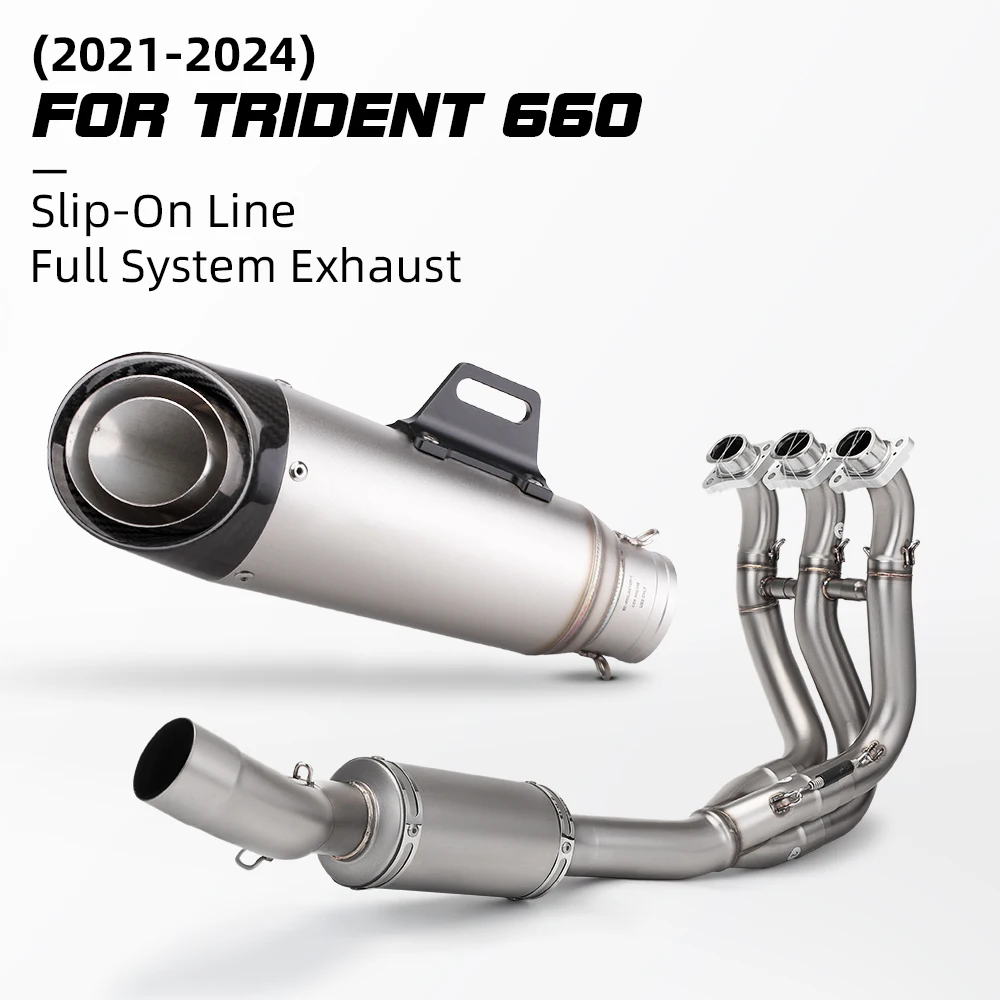 Sistema de escape completo 51mm para Triumph Trident 660 2021-2024 - imagen 2