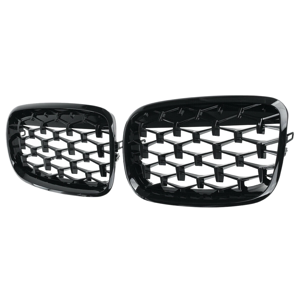 Rejilla riñón doble BMW estilo Diamante negra para X5 X6 2007-2013