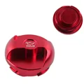 red with VOLM  logo