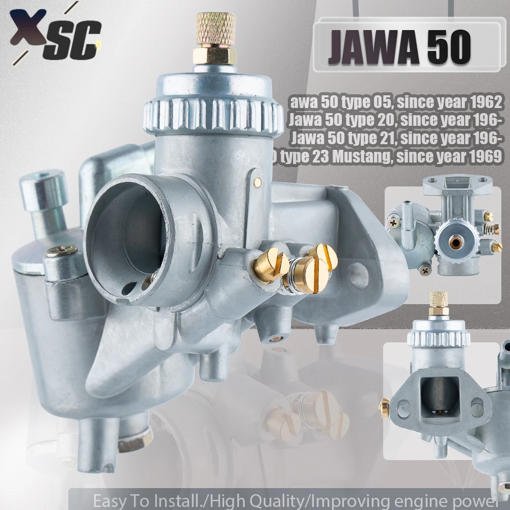 Carburador de moto para Jawa 50 y Romet Ogar 200 Mustang 23