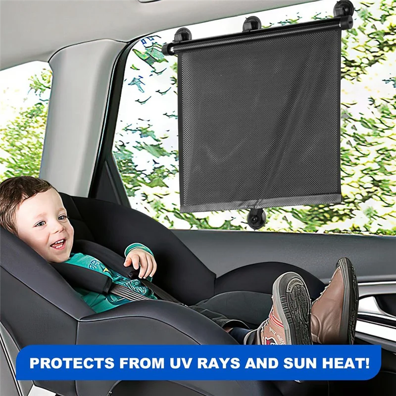 Parasoles laterales retráctiles con protección UV para niños - imagen 2