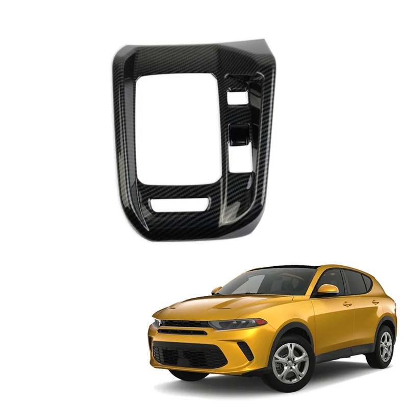 Cubierta consola central Dodge Hornet 2023/24 fibra de carbono ABS