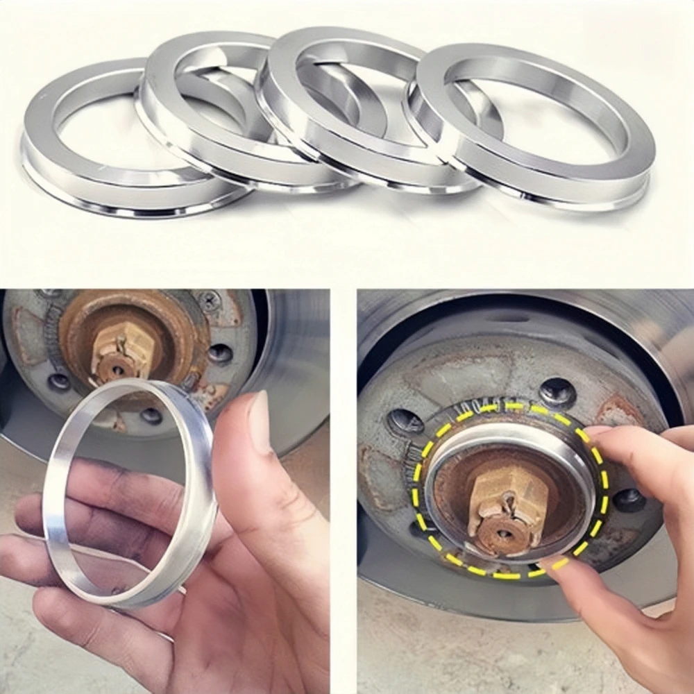 Anillos centrales de buje de aluminio para centrado de rueda