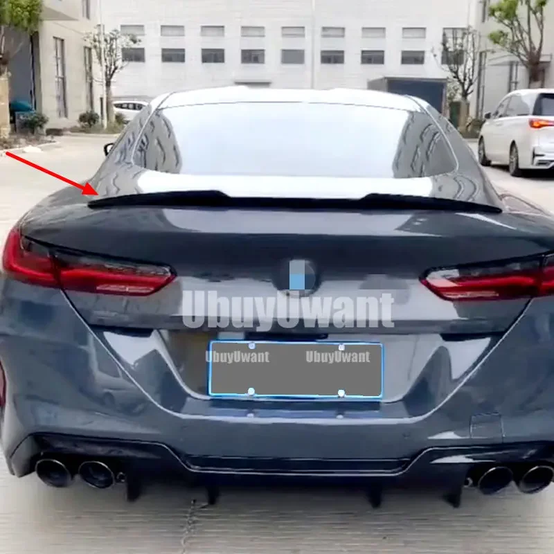 Alerón trasero BMW M8 G16 Gran Coupé ABS negro brillo efecto carbono - imagen 5