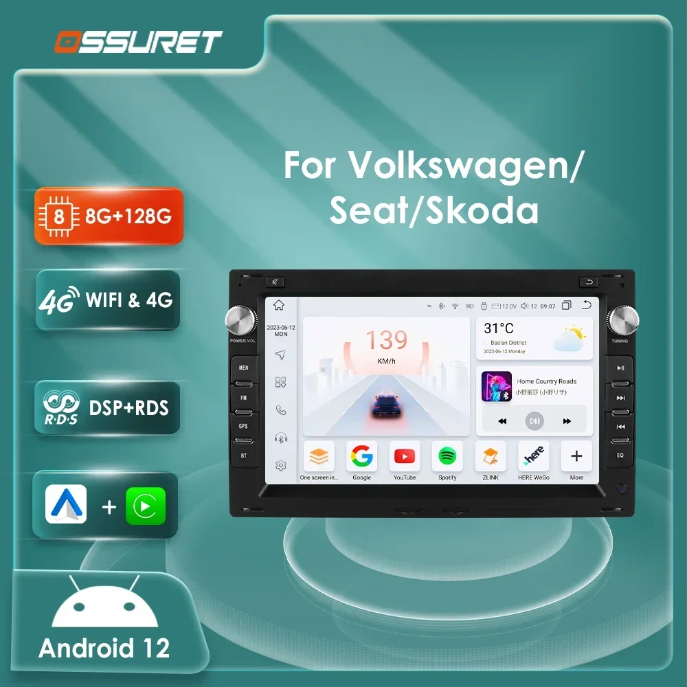 Radio Android con CarPlay para Volkswagen Golf IV, Bora y Passat B5
