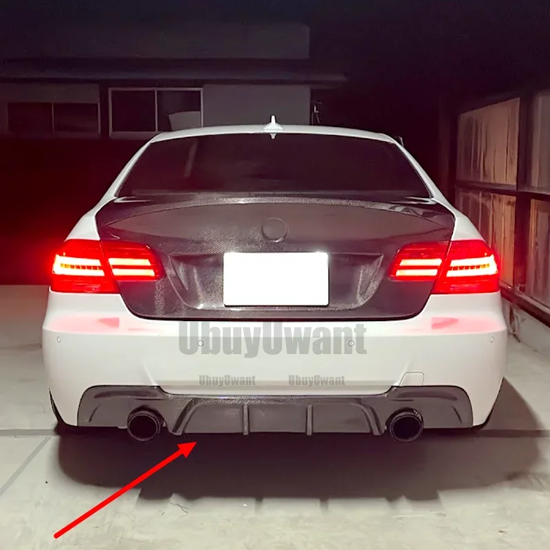 Kit divisor parachoques trasero BMW E92 E93 fibra de carbono - imagen 2