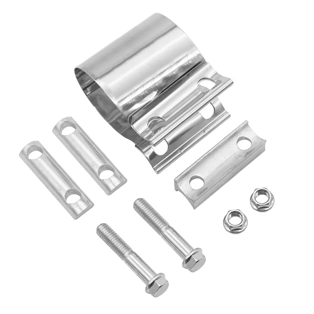 2,0 "2,25" 2,5 "2,75" 3,0 "4,0" 4,5 "40-83mm tubo de escape OD manga acoplador abrazadera de tubo piezas de reparación abrazadera de acero inoxidable - imagen 3