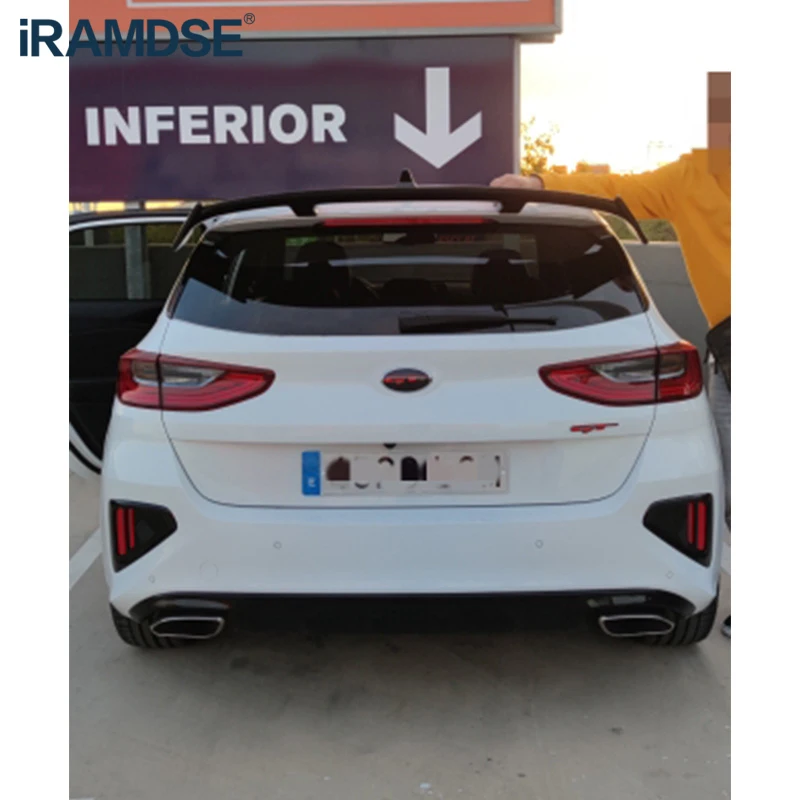 Alerón trasero universal ABS efecto carbono para Kia Ceed 2013-2022 - imagen 3