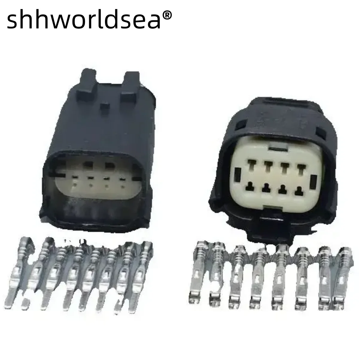 Shhworldsea 33472-0801 Conector estanco hembra de 8 pines, 1,2 mm