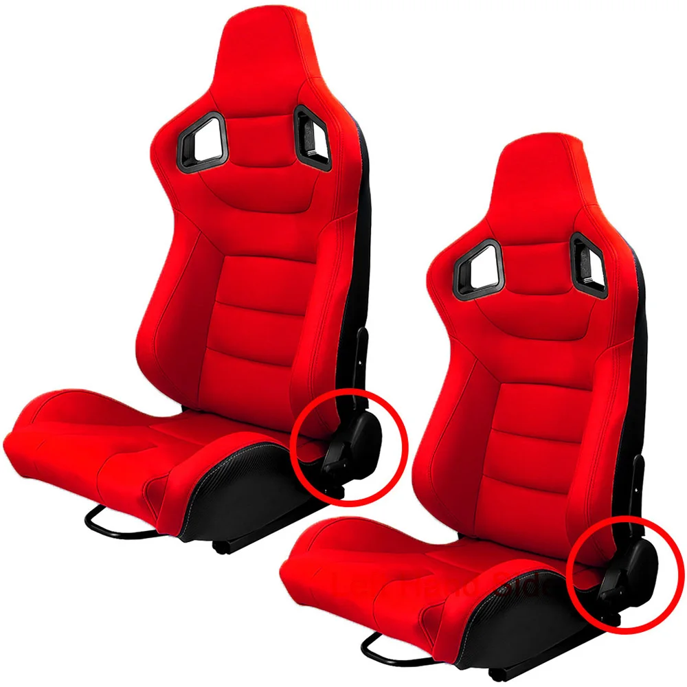 Asientos de carreras cubo ajustables 3D universales PVC reclinables