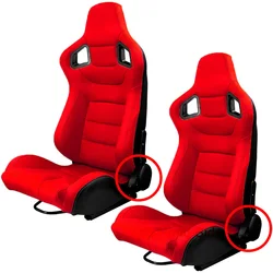 Asientos de carreras cubo ajustables 3D universales PVC reclinables