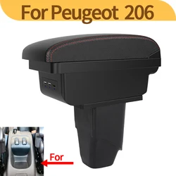 Reposabrazos con caja portaobjetos y USB para Peugeot 206 CC