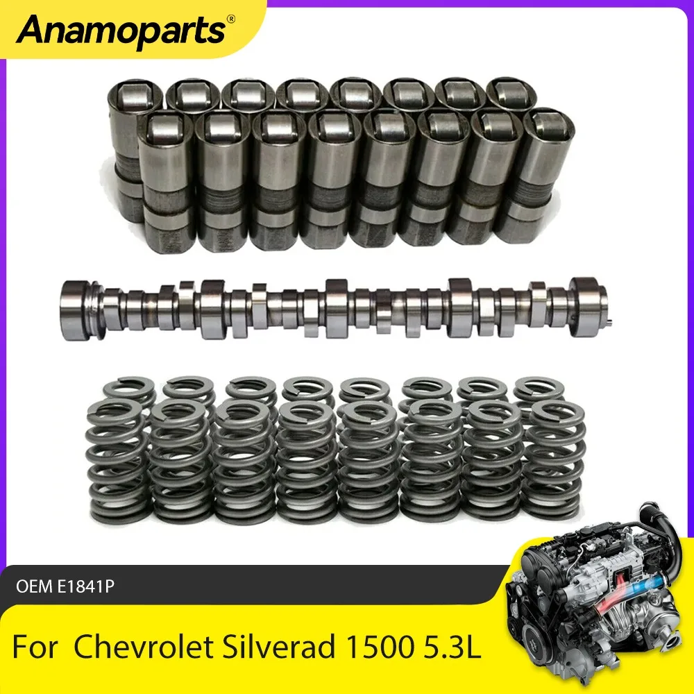 Kit de árbol de levas con resortes de válvula y sellos de válvula aptos para 4,8 5,3 5,7 6,0 6.2L para Chevrolet Silverado GMC Sierra 4,8 5,3 5,7 6,0 6.2L