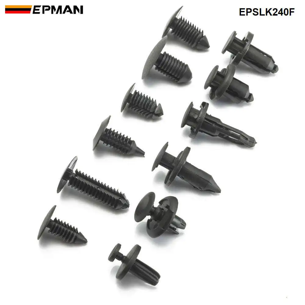 Kit clips plástico EPMAN para guardabarros y parachoques universales - imagen 2