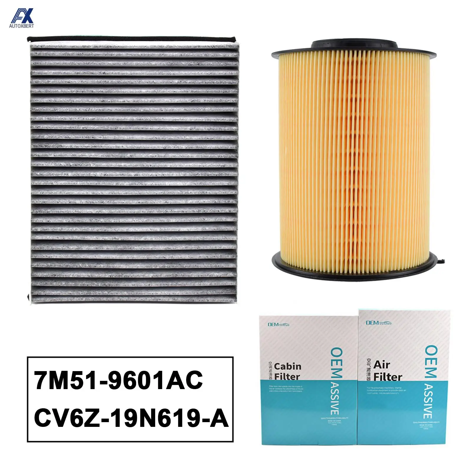 CV6Z-19N619-A kit filtro de polen y aire de motor Ford Kuga y Escape