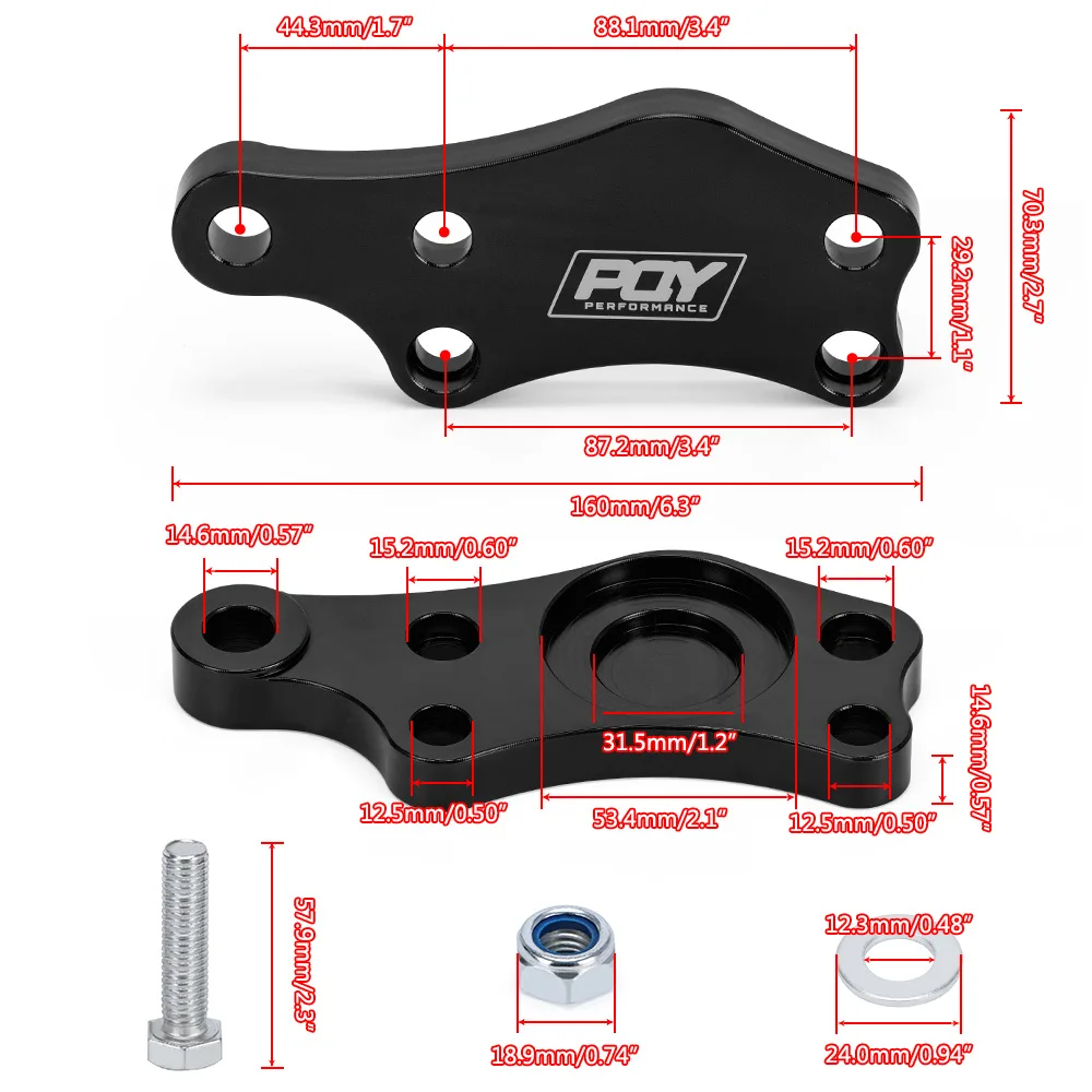 Adaptador dirección Billet +25° – Toyota JZX100 Lexus IS200/IS300 - imagen 4