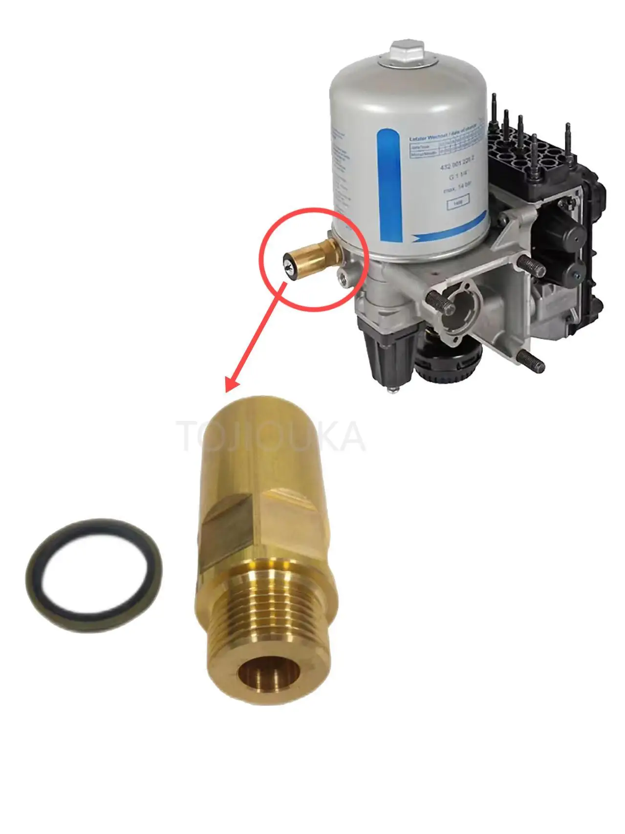 Válvula de seguridad para secador de aire Scania – OEM 2310273 - imagen 2