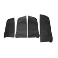4pcs Armrest Black